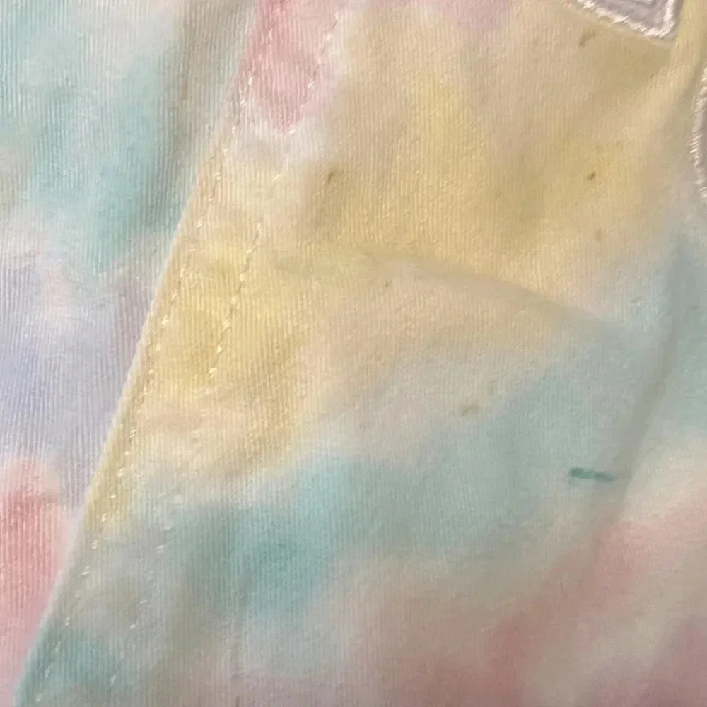 365 Kids Pastel Tie Dye Denim Shortalls size 6 Garanimals